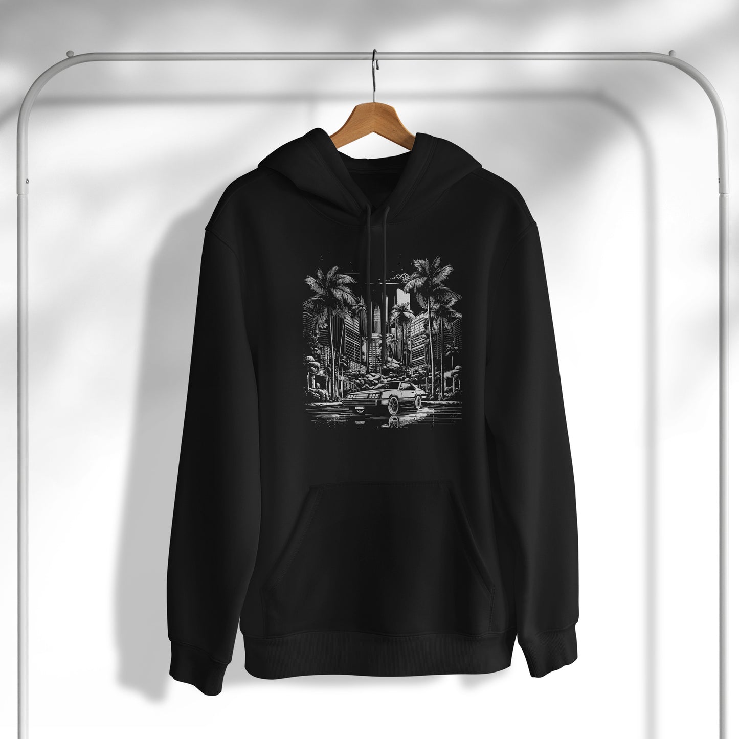 Black and White Unisex Hoodie