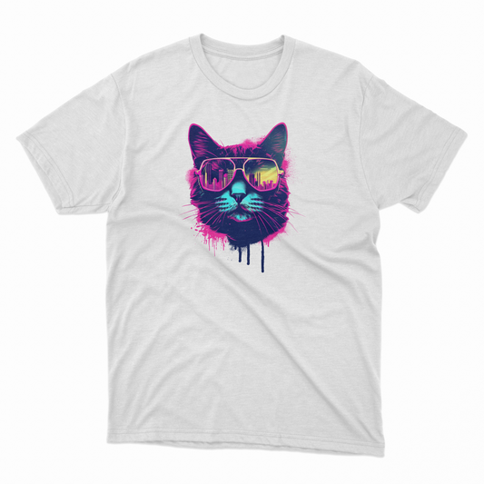 Synthwave Cat Unisex T-Shirt
